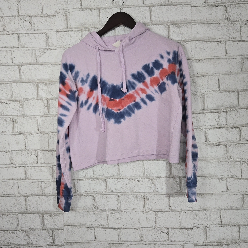 Dreamside long sleeve tye-dye hooded top